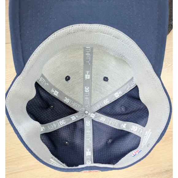 New Era 39Thirty New England Patriots Blue Fitted Embroidered Hat Small/Medium - Picture 12 of 15